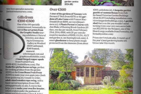 Irish Times Magazine feature