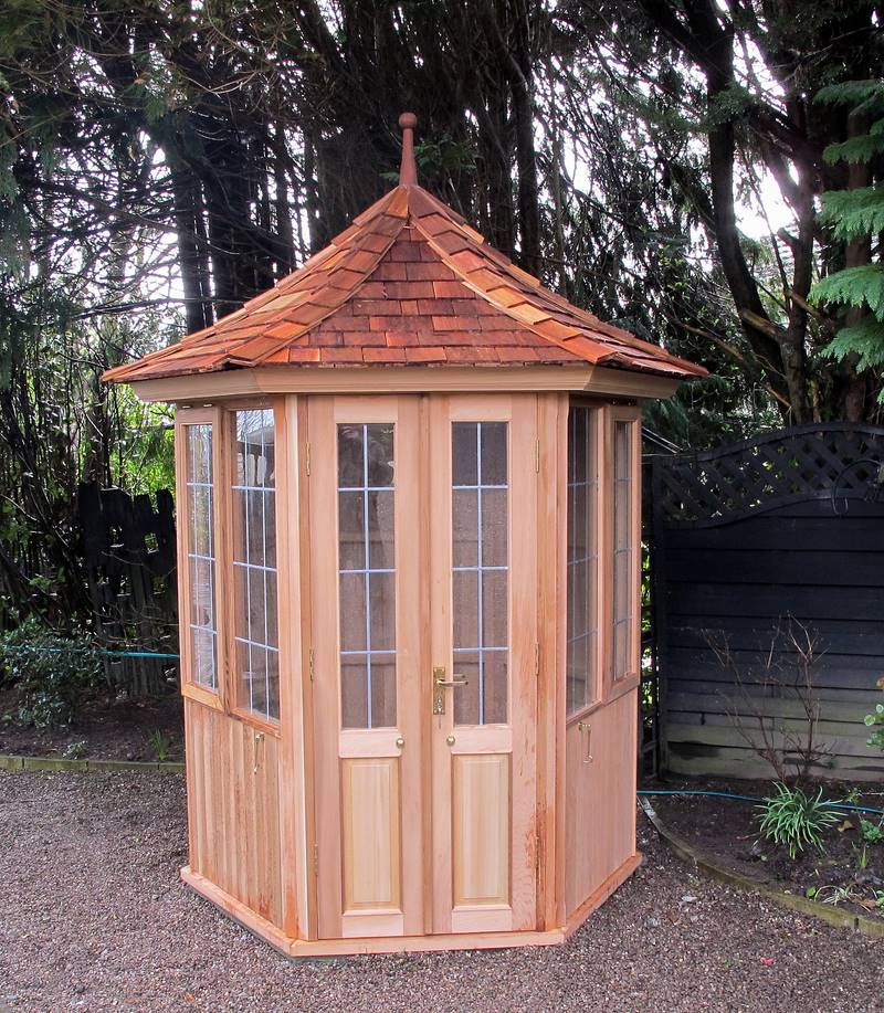 6 x 7 wooden summerhouse arbour